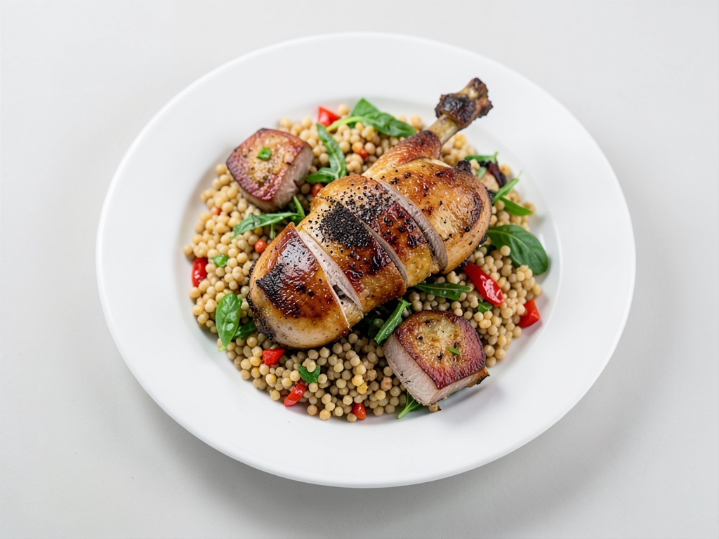 Pollo alla griglia con insalata di couscous