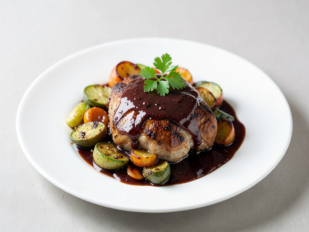Marinade au vinaigre balsamique et sirop d'érable pour légumes et poulet grillés
