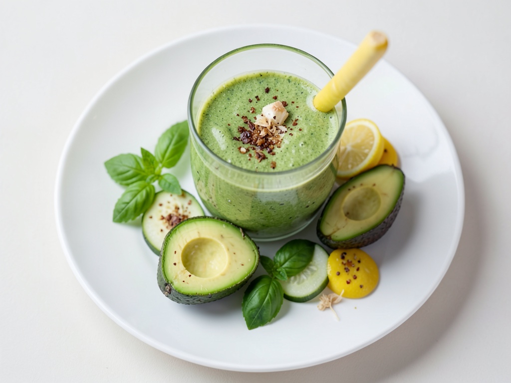 Frischer grüner Buttermilch-Smoothie