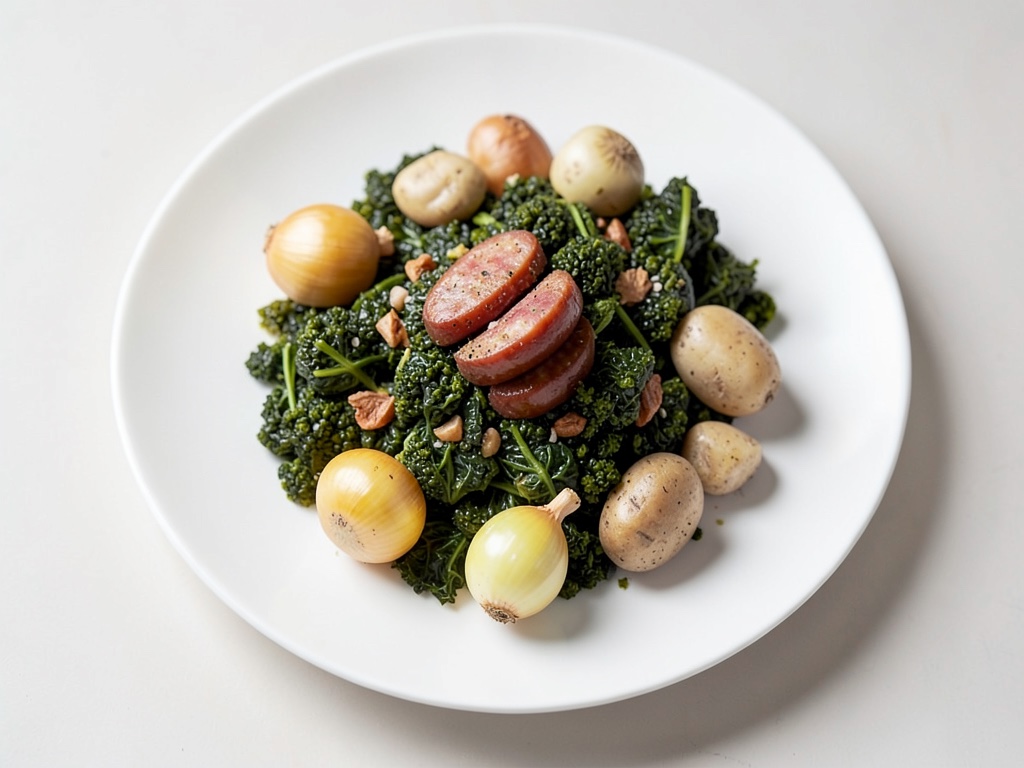Casserole di Verza con Salsicce