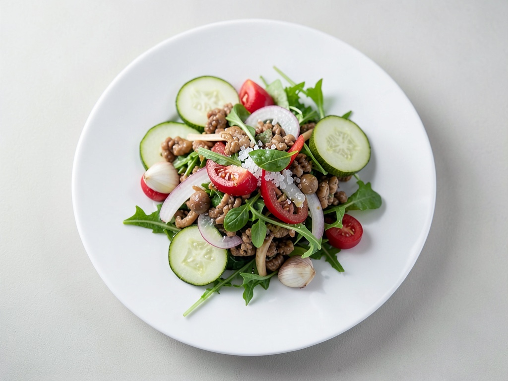 Insalata di cetrioli e ceci