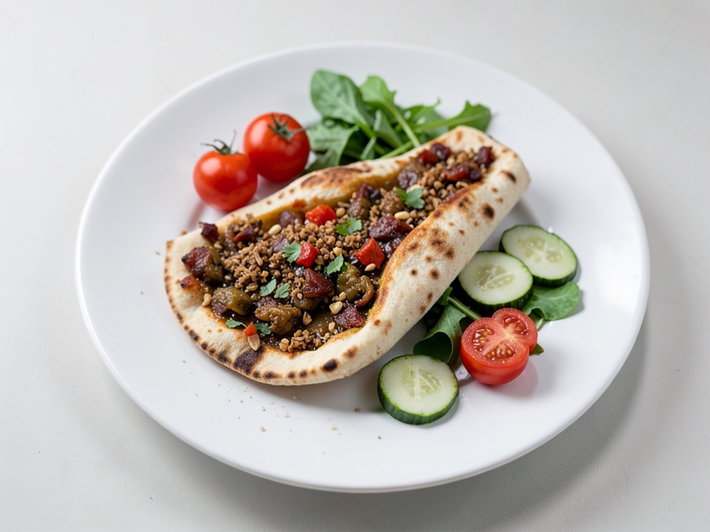 Gyros-Pita con tzatziki e insalata fresca