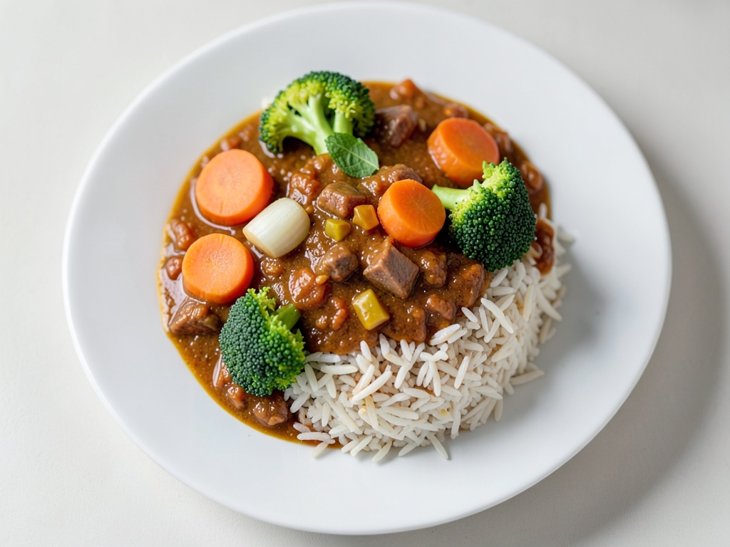 Salsa di carne macinata e verdure con riso