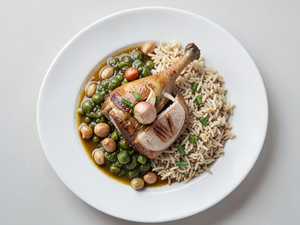 Pollo in Wok con Cavolo e Riso
