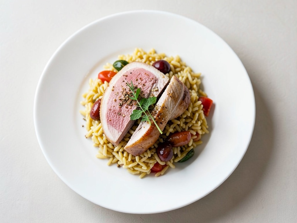 Petto di pollo alla Toscana con riso