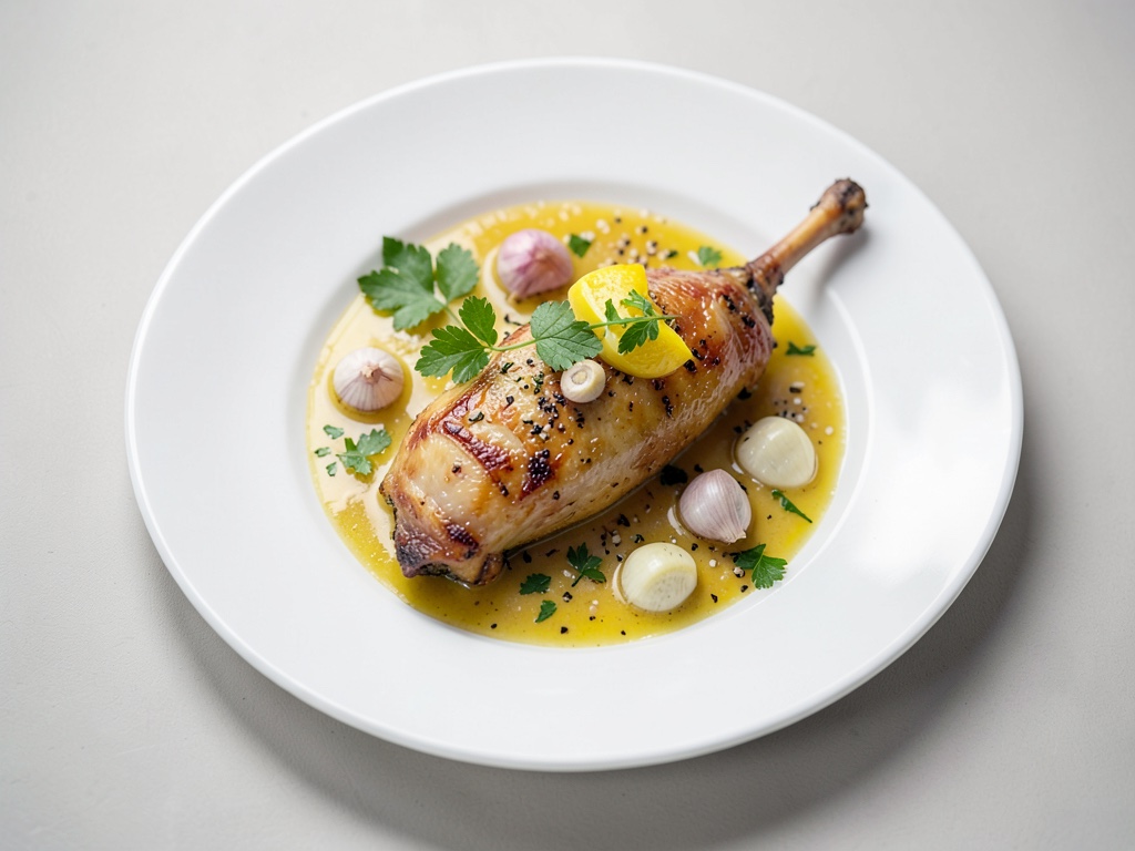 Cuisse de poulet en marinade au citron