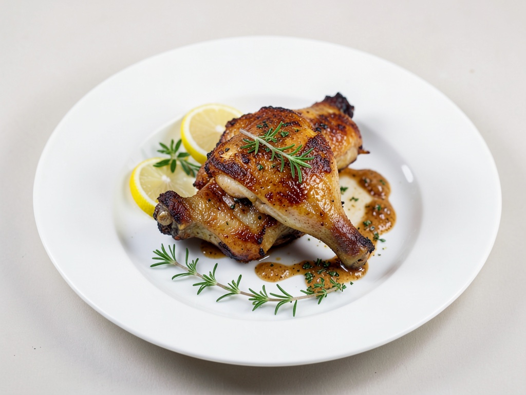Cosce di pollo croccanti al timo e limone