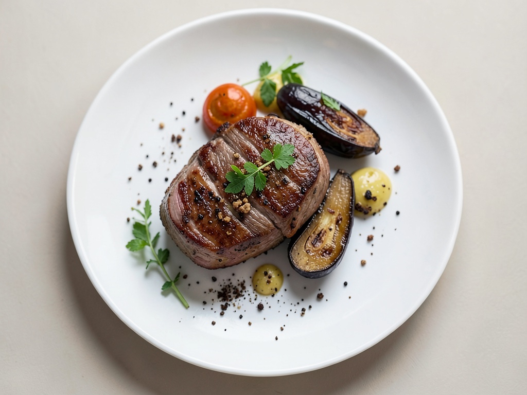Petto di pollo alla griglia con melanzane e formaggio