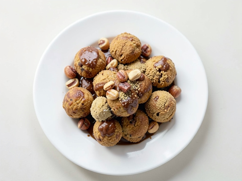 Crocchianti palline di cioccolato e nocciole