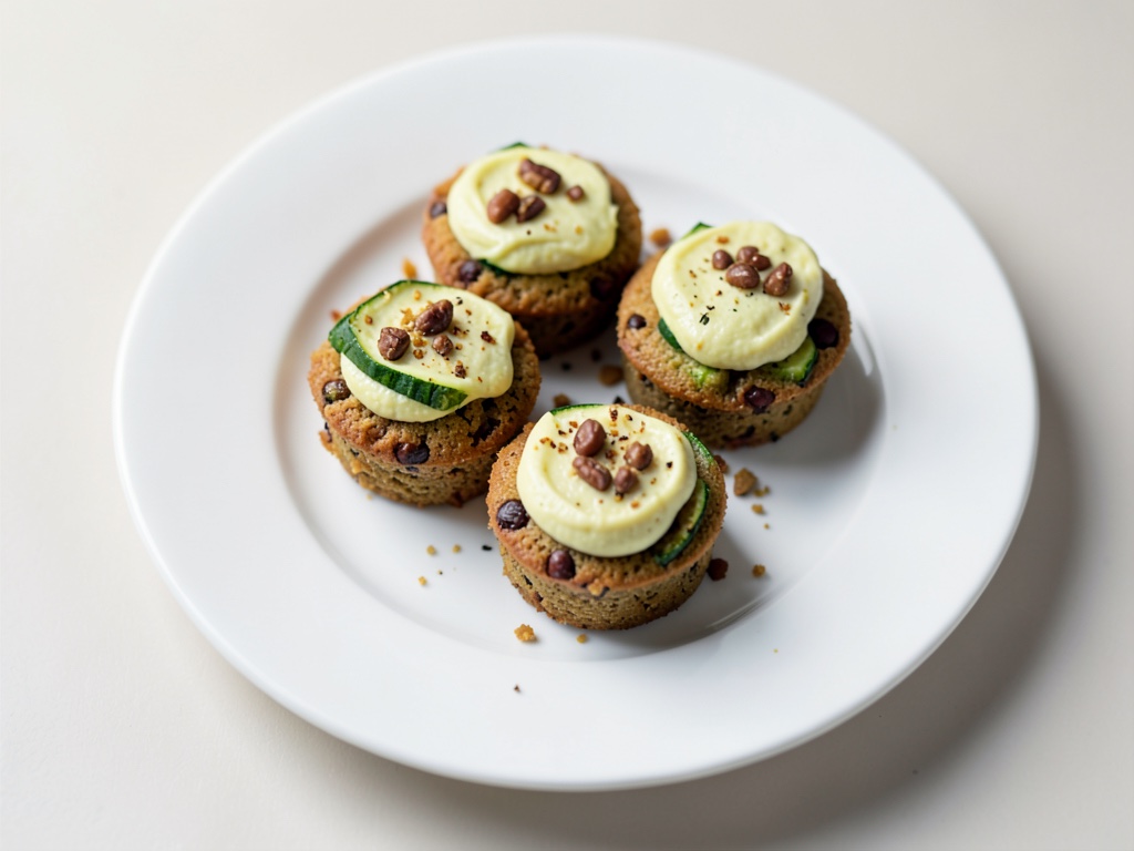 Haselnuss-Zucchini-Cupcakes mit Zitronencreme