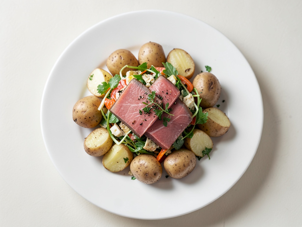 Patate Hasselback con salmone e condimento alle erbe