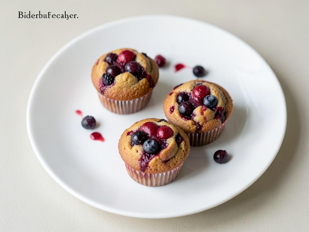 Saftige Heidelbeer-Joghurt-Muffins mit Limetten-Sirup