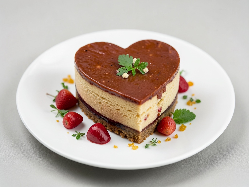 Torta a forma di cuore per San Valentino