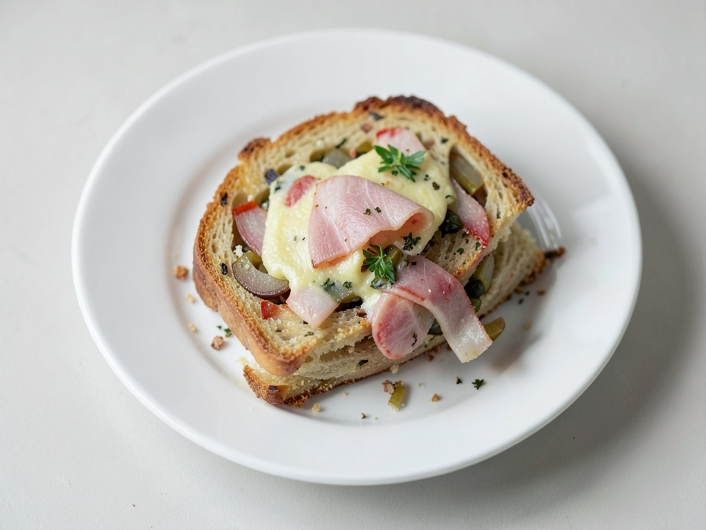 Torta salata di cipolle con prosciutto