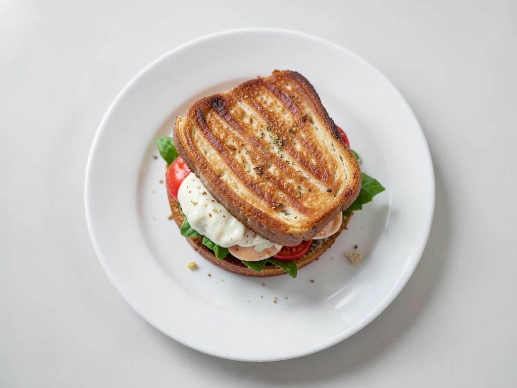Sándwich BLT de gofre salado