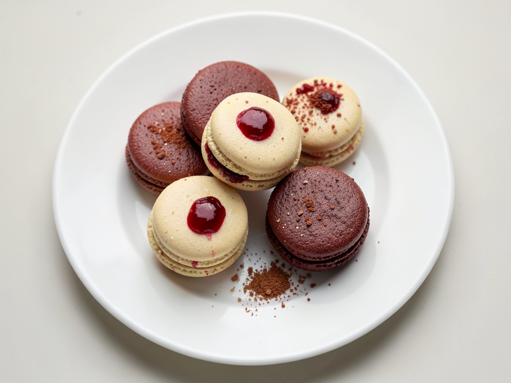 Knusprige Himbeer-Macarons
