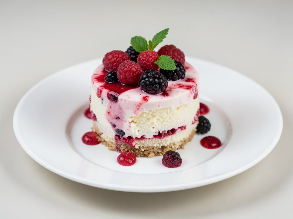 Eisiger Himbeer-Joghurt-Kuchen