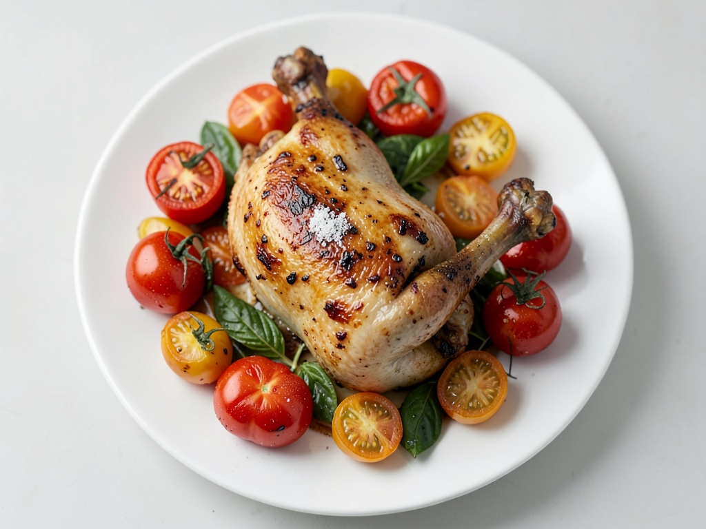 Poulet au four aux légumes méditerranéens