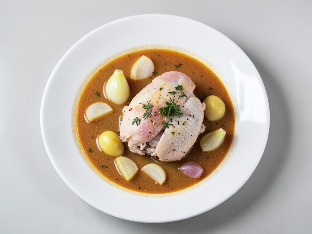 Sopa de pollo con flädle