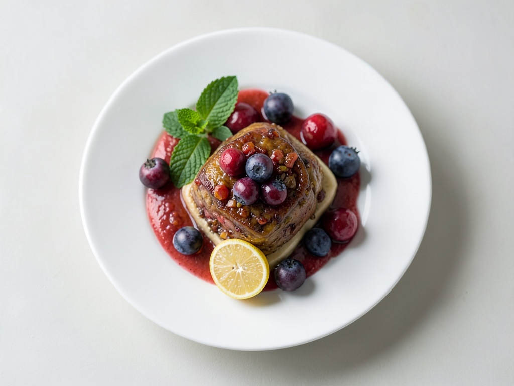 Hugo-Bowle mit Erdbeeren