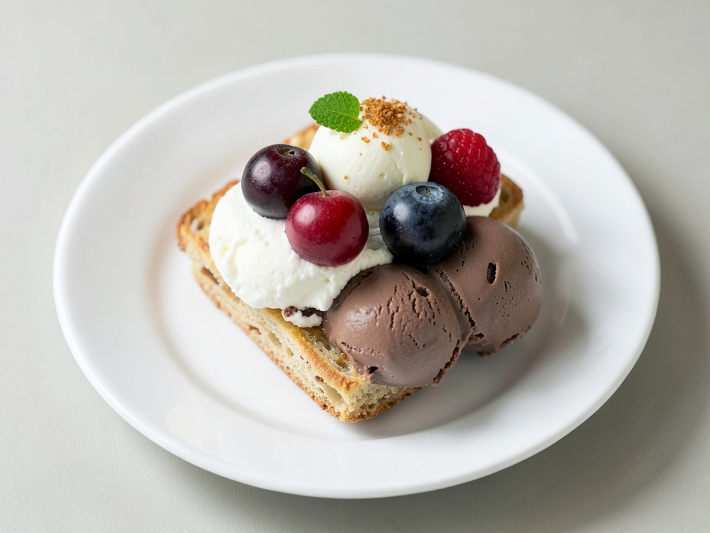 Snack sandwich al gelato colorati