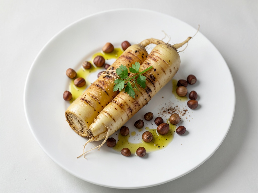 Sedano al forno con crema di nocciole