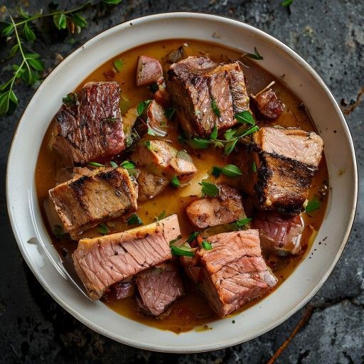 Braciola di maiale tenera dalla casseruola