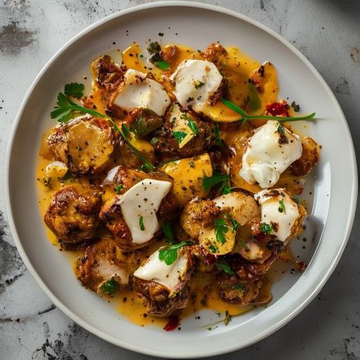 Pollo cremoso al burro in stile indiano