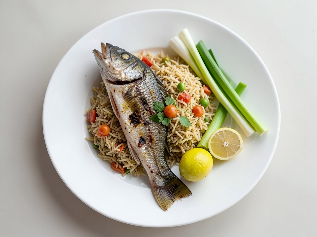 Filetto di merluzzo atlantico in cartoccio con riso basmati