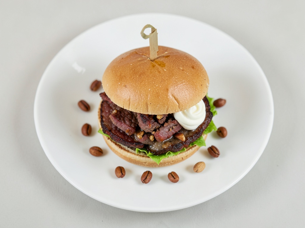 Hamburger italiano con crema al pesto