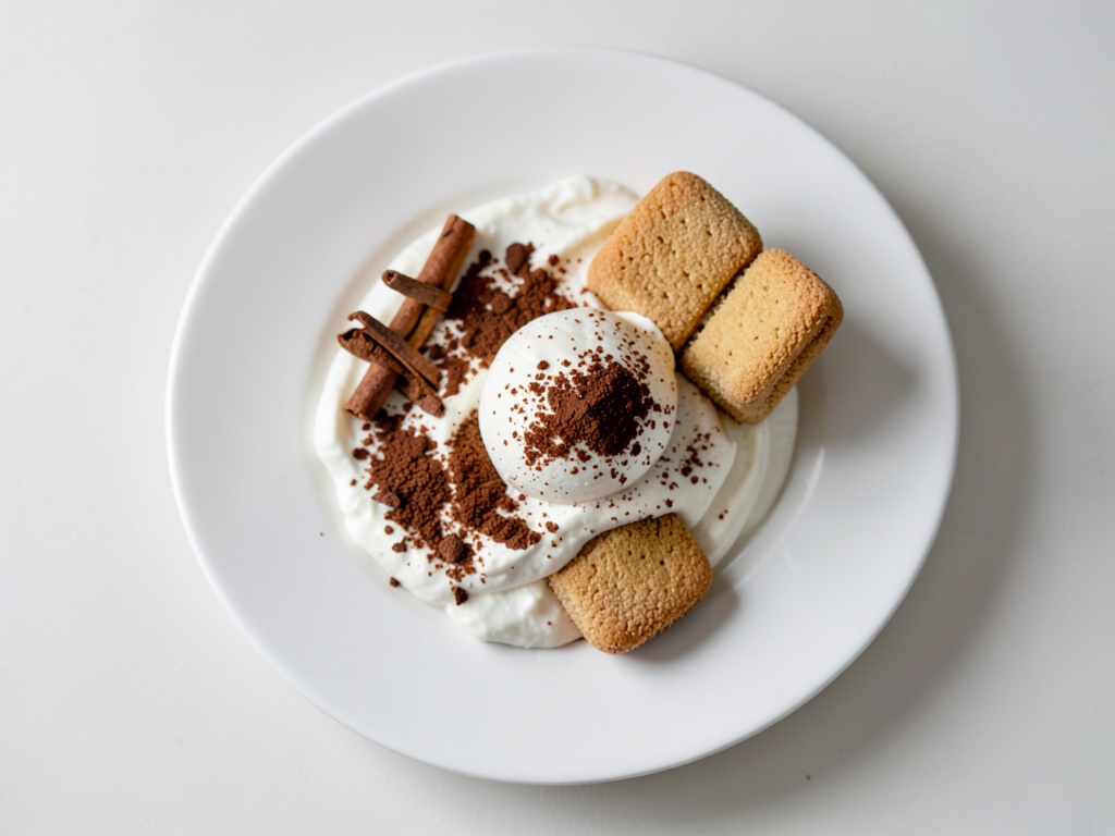Gelato allo yogurt con biscotti al burro
