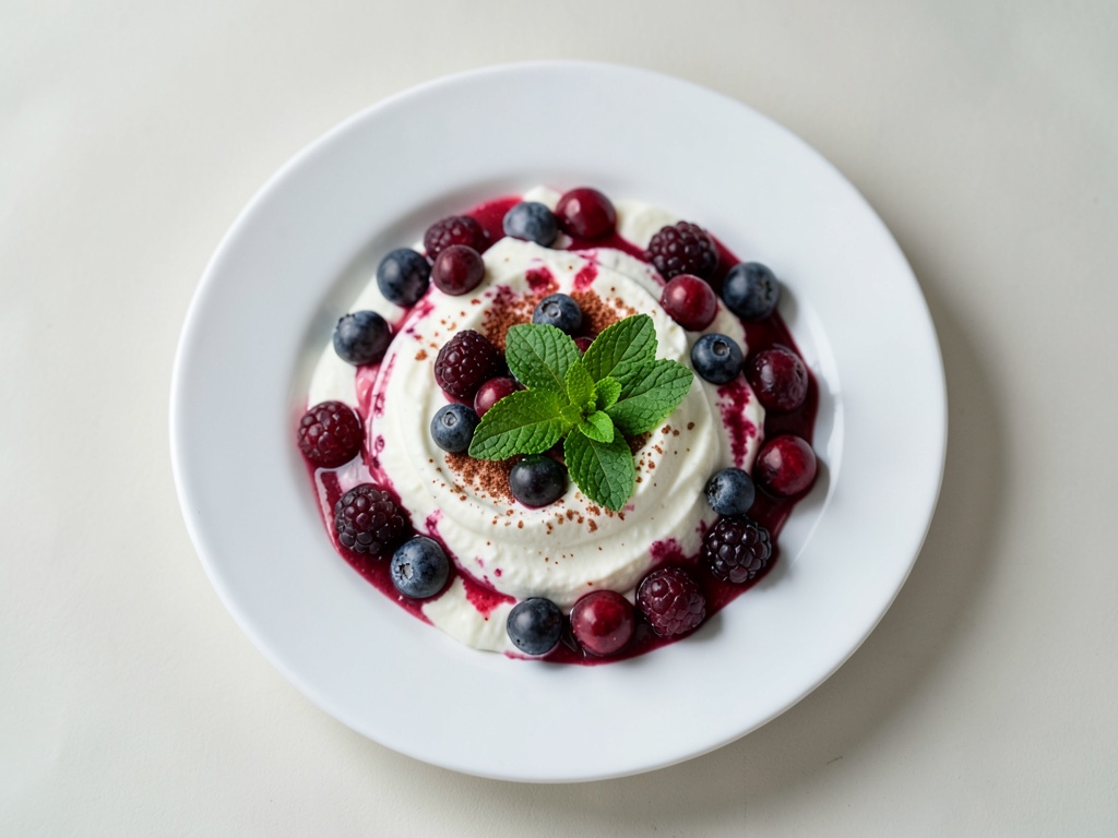 Joghurt mit Blaubeeren