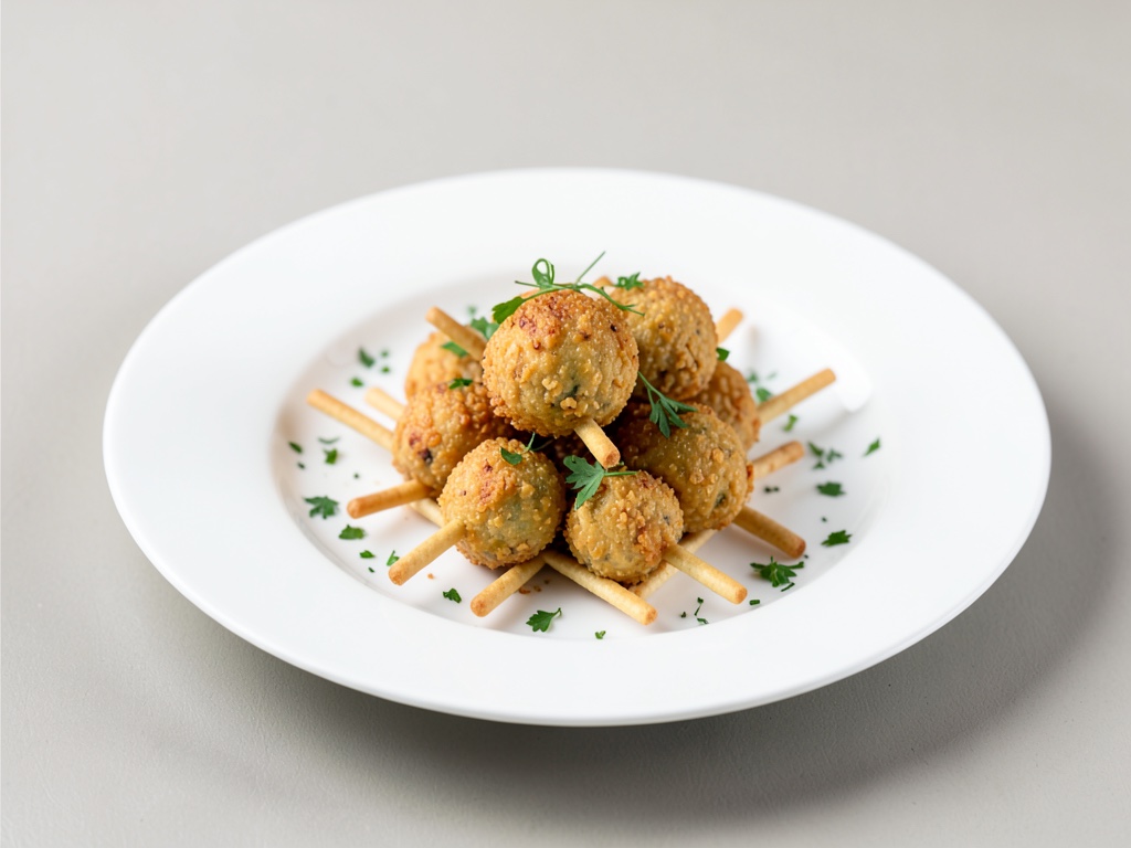 Polpette di formaggio su grissini