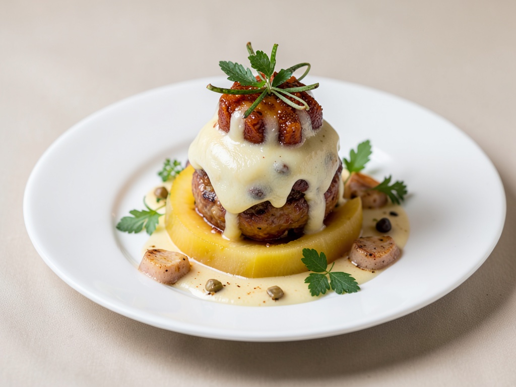 Erizo de queso con melón