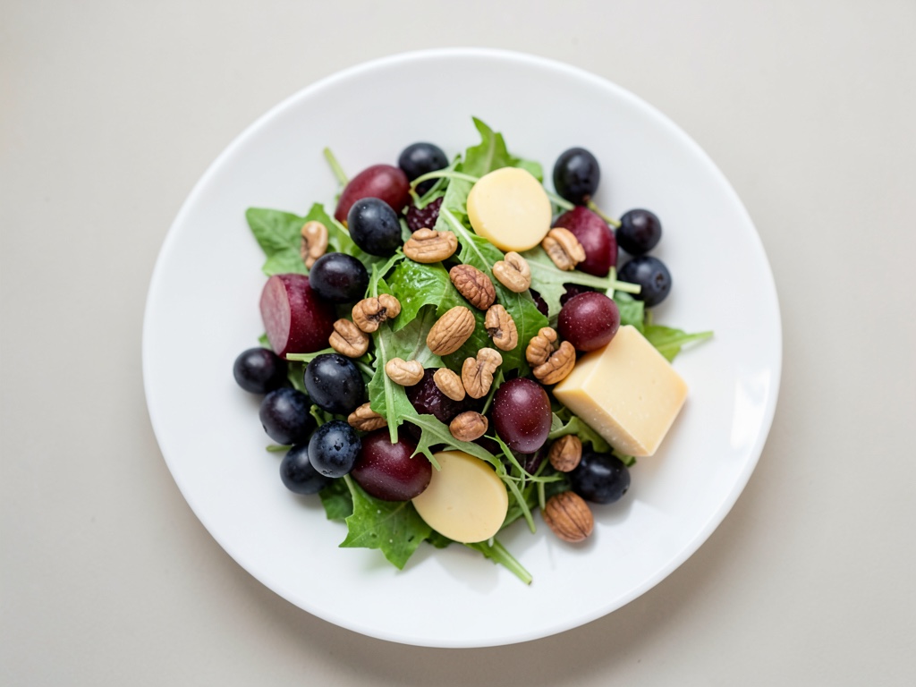 Insalata di Uva e Formaggio con Noci
