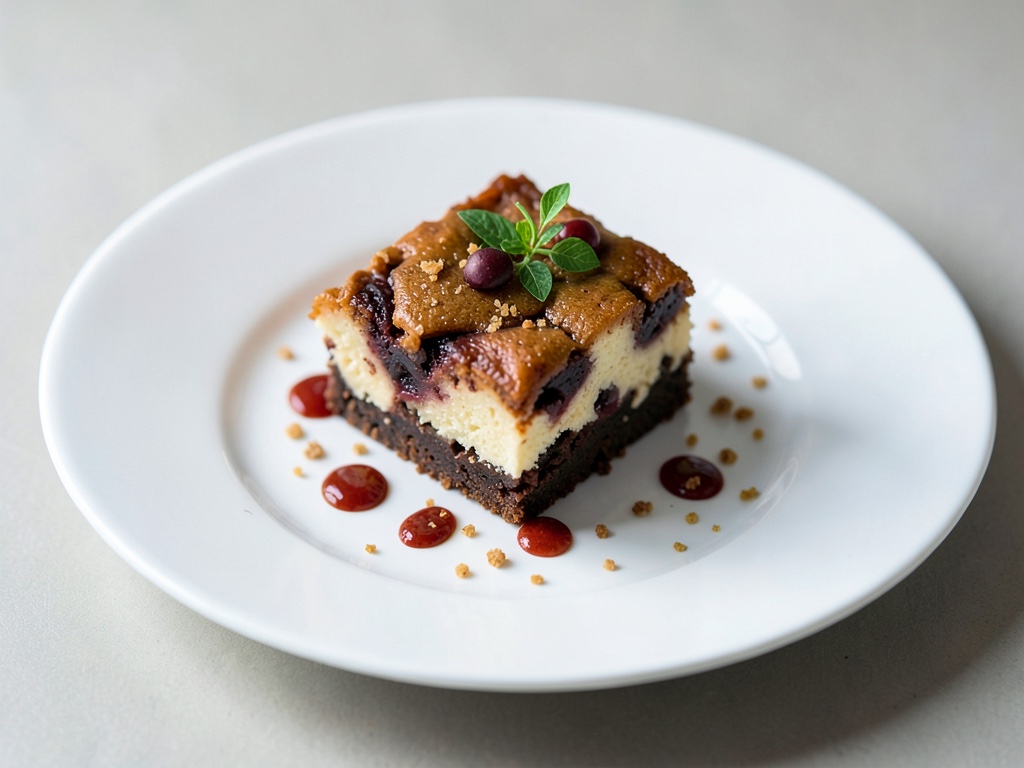 Brownies al formaggio marmorizzati