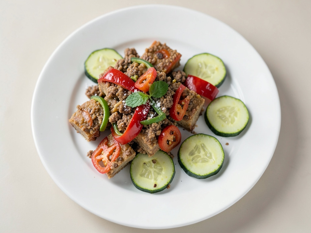Karamellisierte Spitzkohl-Paprika-Pfanne mit Pasta-Dreiecken