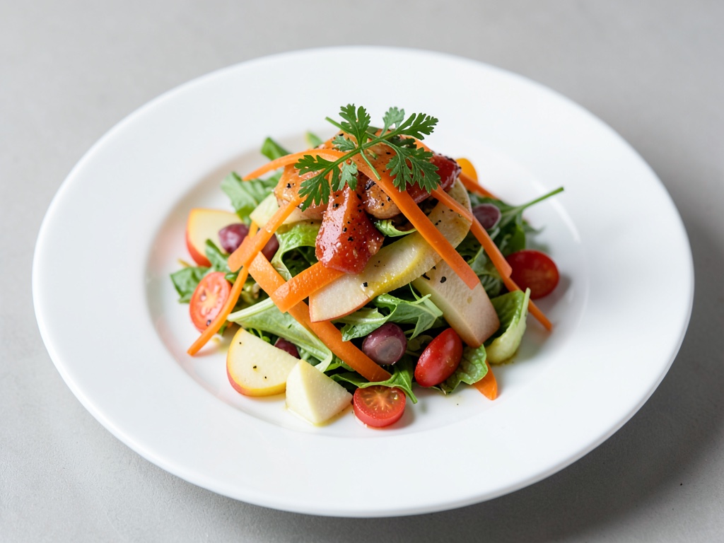Ensalada fresca de zanahoria y manzana