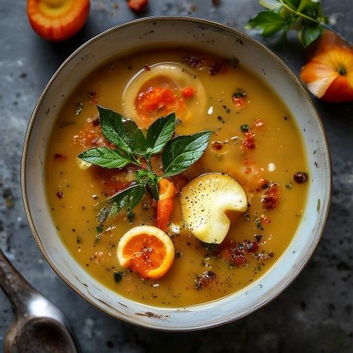 Sopa cremosa de zanahorias con jengibre
