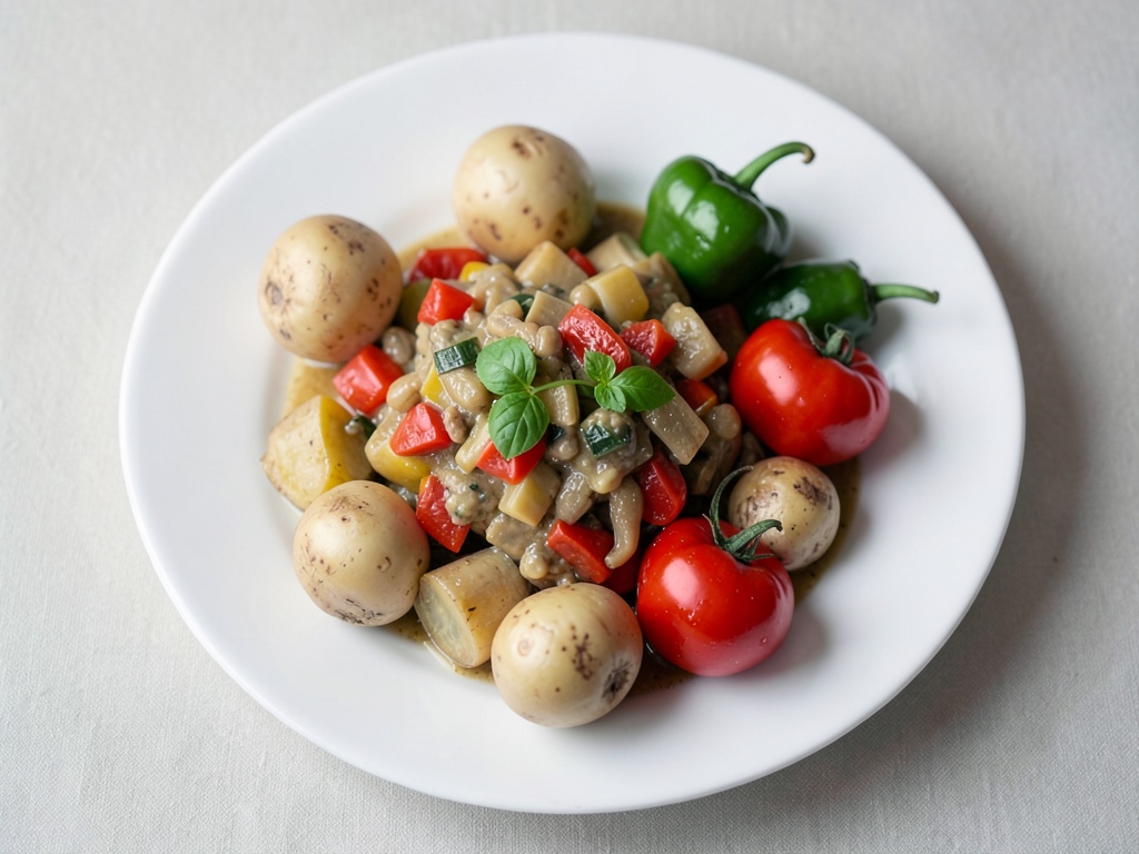 Kartoffel-Gulasch mit Paprika