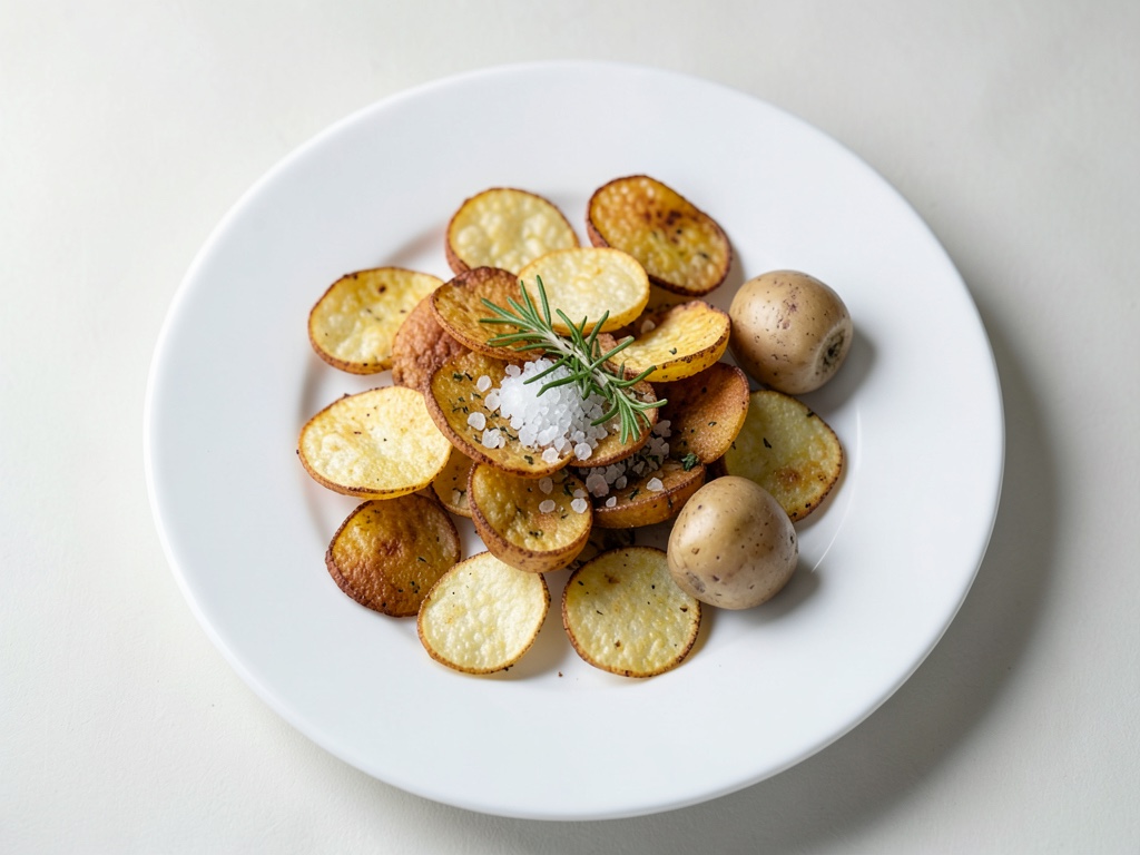 Patatas fritas crujientes con sal de tomillo