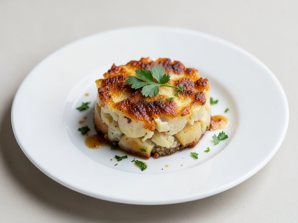 Gratin de patatas crujiente de freidora de aire