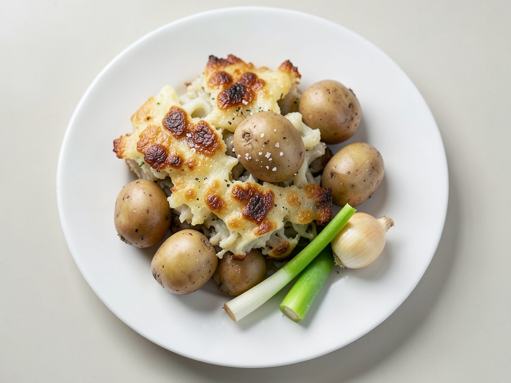 Gratin di patate cremoso con Kasseler