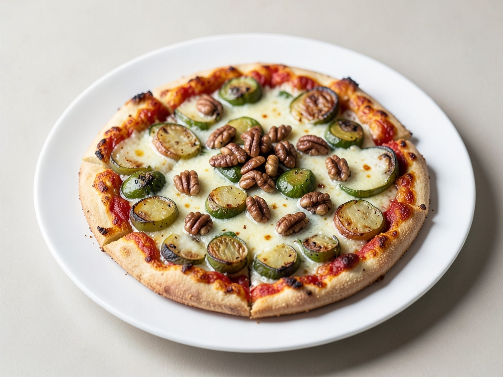 Pizza croccante di patate e cavolo nero con noci e miele
