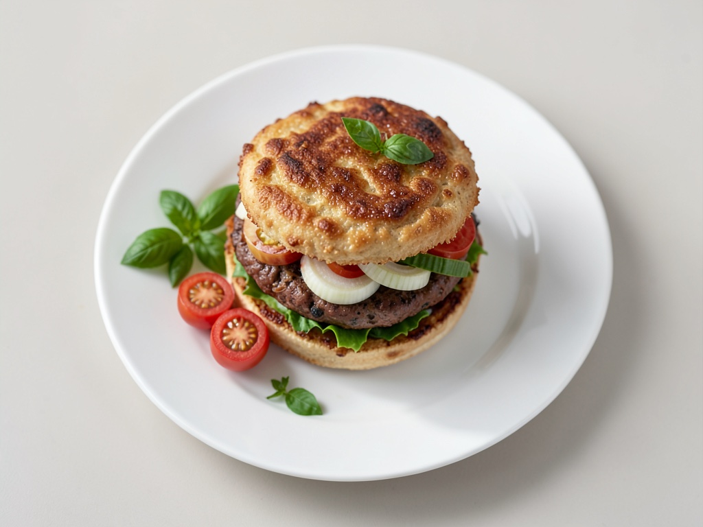 Hamburger di puffer di patate croccanti