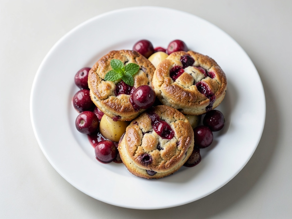 Frittelle di patate con fragole