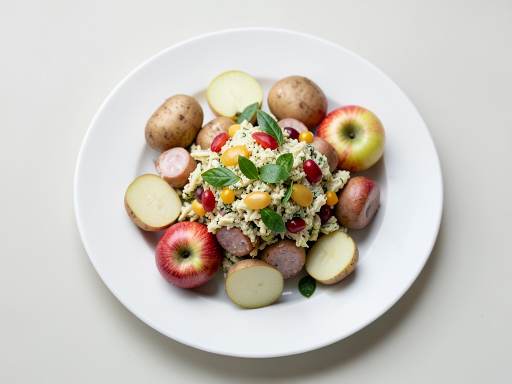 Salade de pommes de terre classique aux saucisses de Vienne
