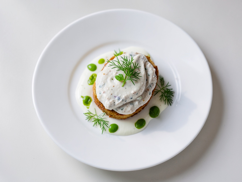 Dip cremoso de caviar con huevo
