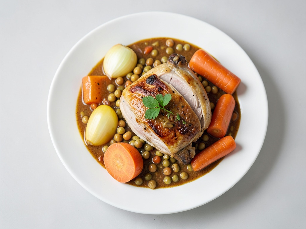 Curry de poulet aux pois chiches