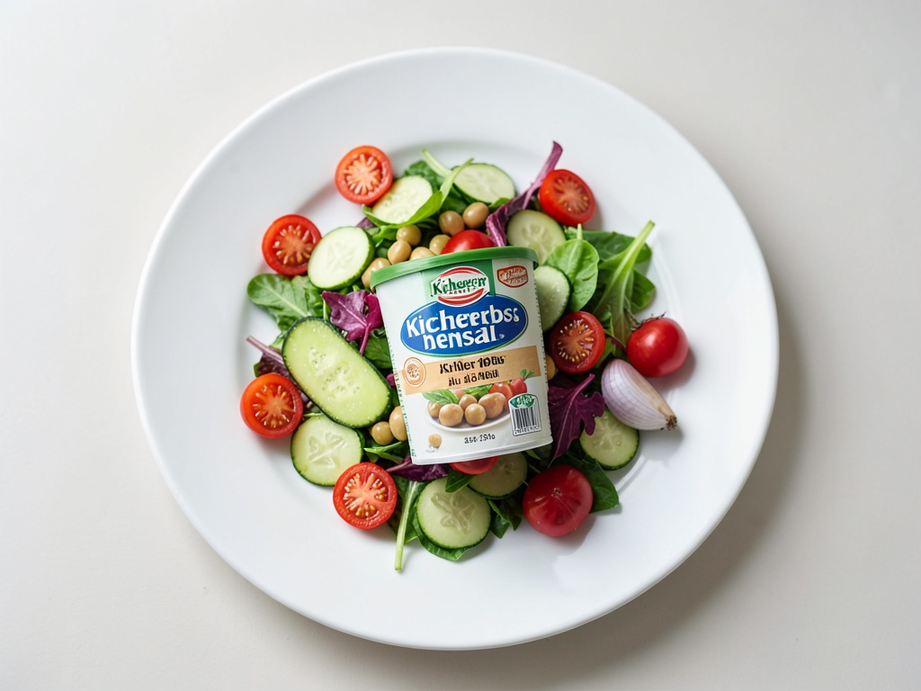 Insalata fresca di ceci e cetrioli